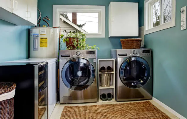 laundry room washer dryer side by side large
