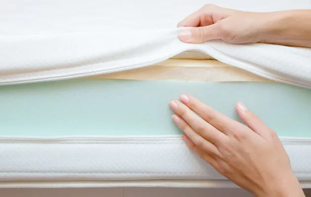 mattress inside gel layers