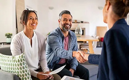 B2B Home Page SM Couple Shaking Hands