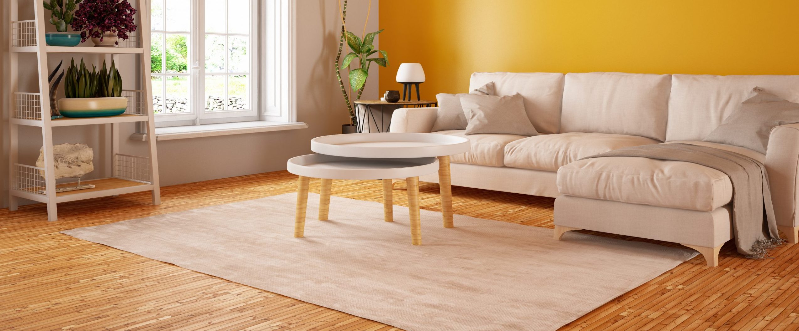 Modern Living Room with Sofa